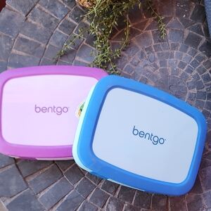 Bentgo Kids Lunch Box Set - Pink and Blue